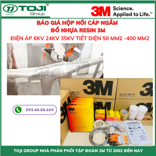 Lap dat hop noi cap ngam do nhua resin 3M Vn5B Vn6B 24kv 35kv 6kv 12kv