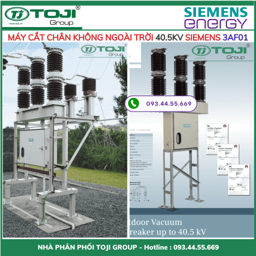 Máy cắt chân không ngoài trời 40.5kv Siemens 3AF01