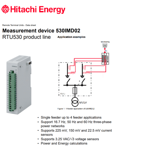 phan phoi rtu 530 hitachi RTU530 IMD02 dai ly bao gia smart grid rmu