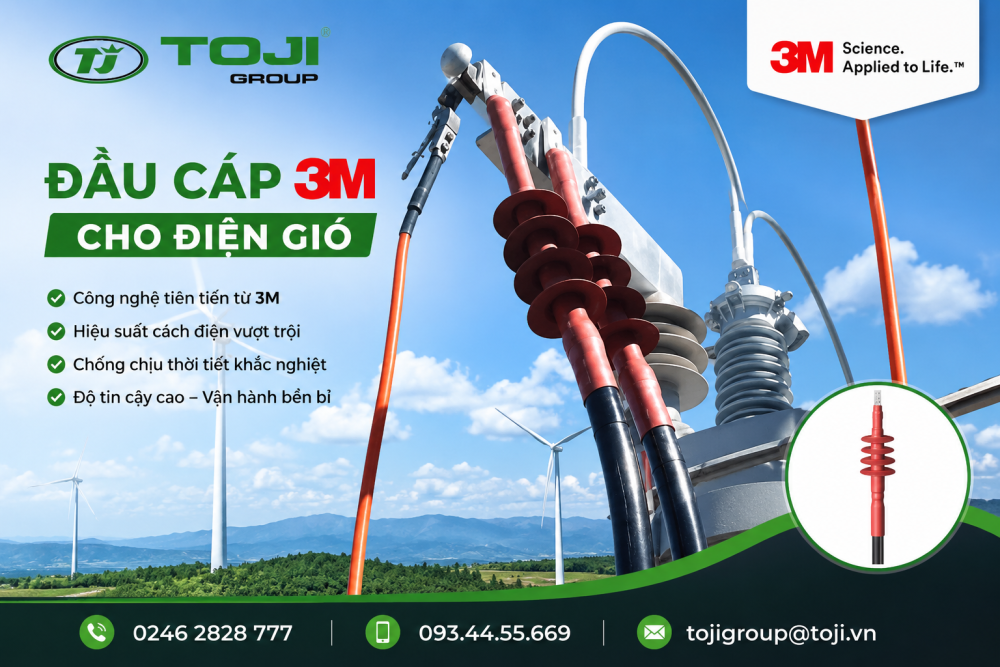 đầu cáp 3M cho điện gió