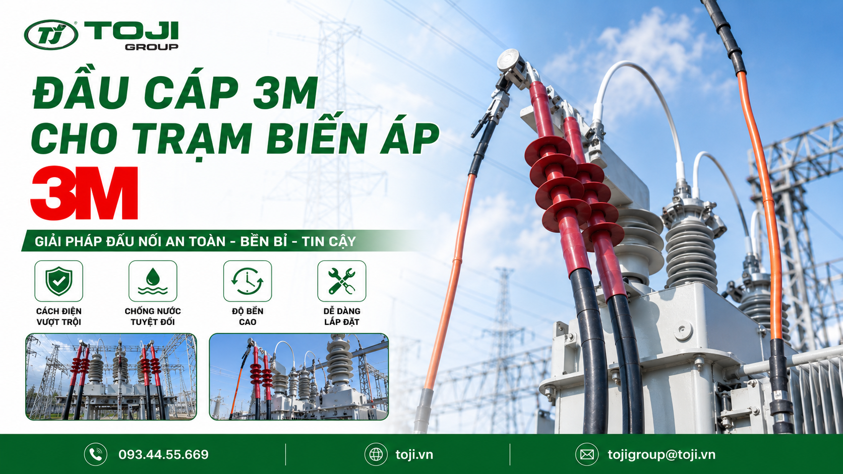 Vai trò của đầu cáp 3M cho trạm biến áp