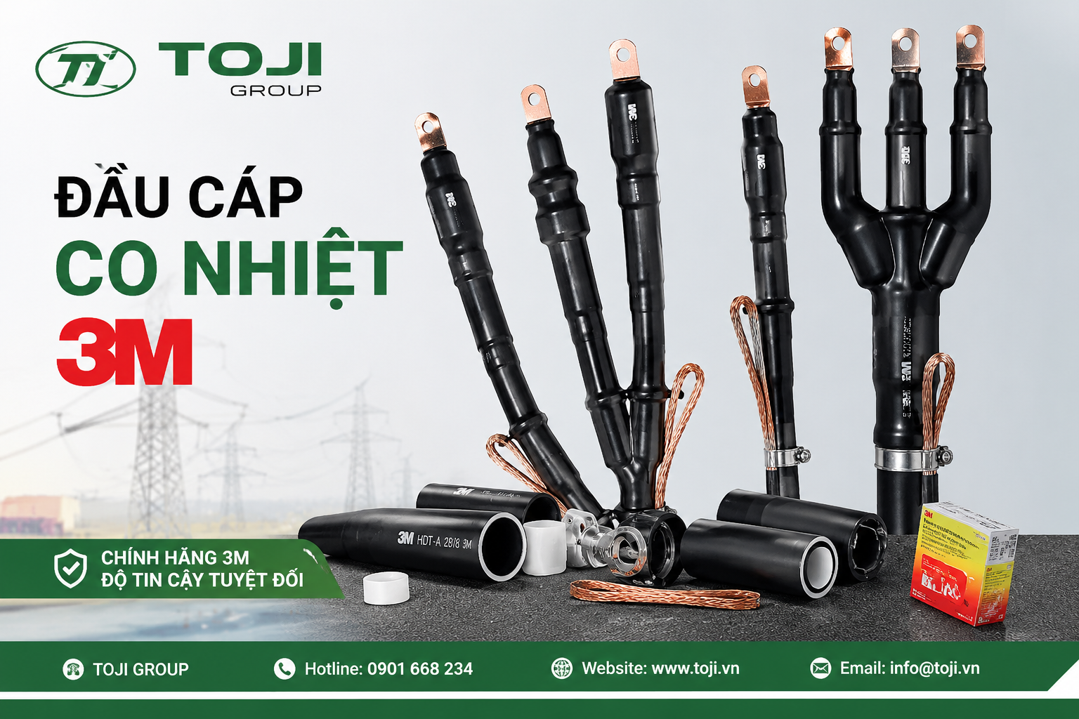 đầu cáp co nhiệt 3m