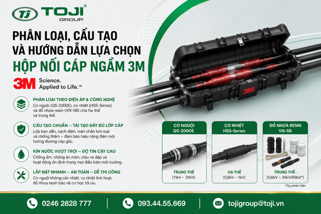 Hộp Nối Cáp Ngầm 3m: Phân Loại, Cấu Tạo Và Hướng Dẫn Lựa Chọn